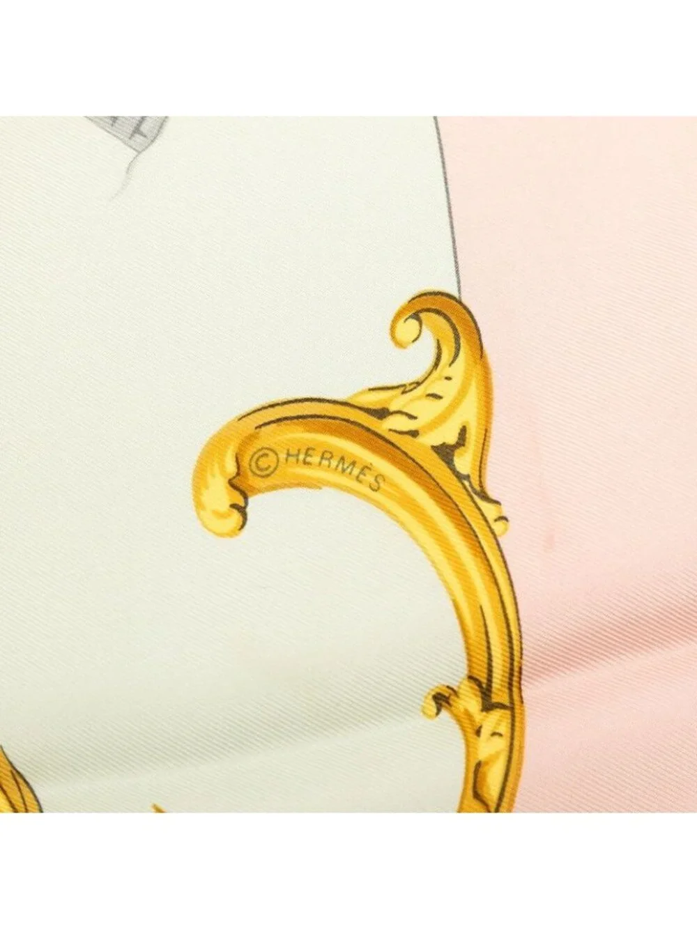 Hermes Carre 90 Bordeaux Porte Oceane City Entrance Scarf Pink Multicolor Silk - Picture 6 of 8